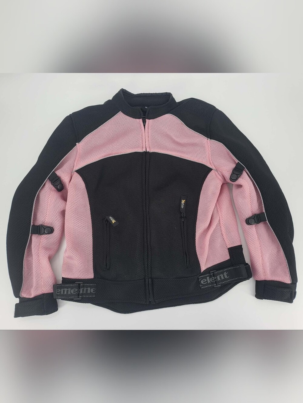 Xelement Mesh Women JACKET Motorcycle Biker XL black pink CE Armored CF-508
